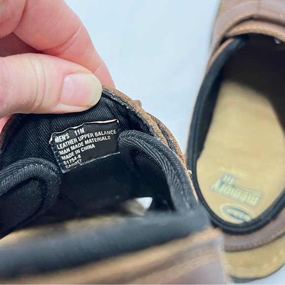 DR SCHOLLS Men’s Size 11M Memory Fit Brown Leather hook and loop Sandals main image 6